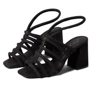 FREE PEOPLE Colette Cinched Block Heel Sandals - Black - Size EU39.5/US9 NWOB‎